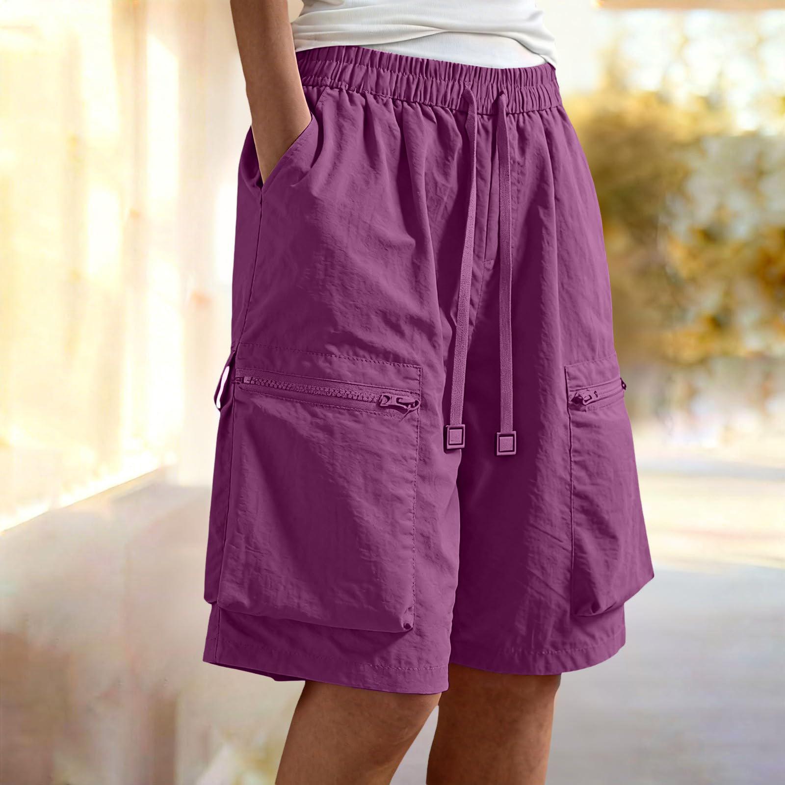 Casual Drawstring Waist Cargo Shorts with Zipper Pockets and Loose Fit Design for Everyday Wear Men Women XL фіолетовий
Casual Drawstring Waist Cargo Shorts with Zipper Pockets and Loose Fit Design for Everyday Wear Men Women XL фіолетовий