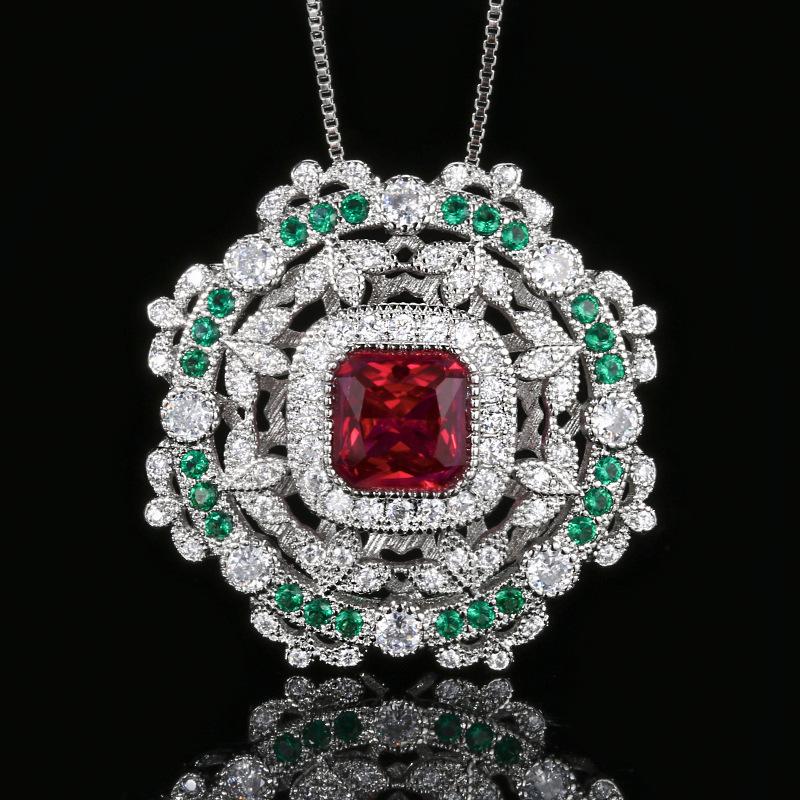 Autumn And Winter Jewelry Simulation Red Corundum Flower Shape Design Pendant Necklace Main Stone 8 * 8
Autumn And Winter Jewelry Simulation Red Corundum Flower Shape Design Pendant Necklace Main Stone 8 * 8