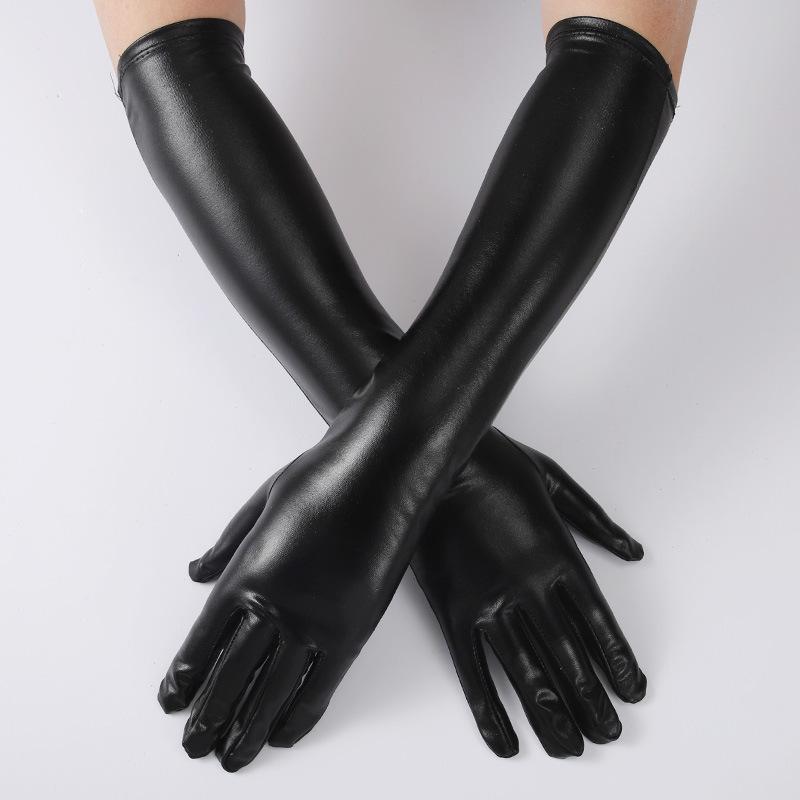 Women Sexy Long Patent Leather Coated Evening Party Pole Dance Performance Gloves Halloween Costume Accessories Tight Gloves 45cm
Women Sexy Long Patent Leather Coated Evening Party Pole Dance Performance Gloves Halloween Costume Accessories Tight Gloves 45cm