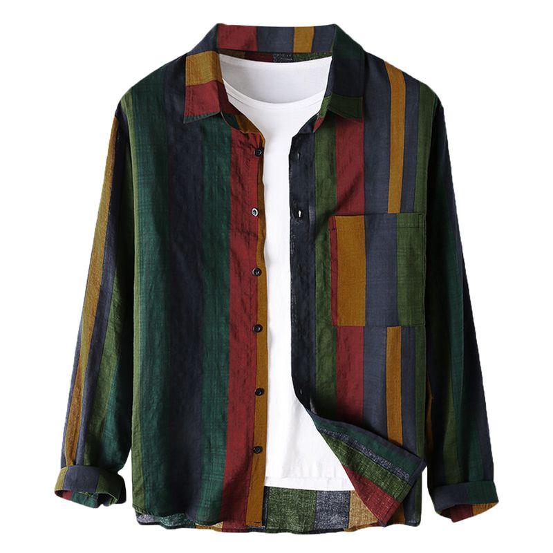 Striped Ribbon Breathable Long Sleeve Shirt Stripes Breathable Long Sleeves Shirt MULTI XXXL
Striped Ribbon Breathable Long Sleeve Shirt Stripes Breathable Long Sleeves Shirt MULTI XXXL