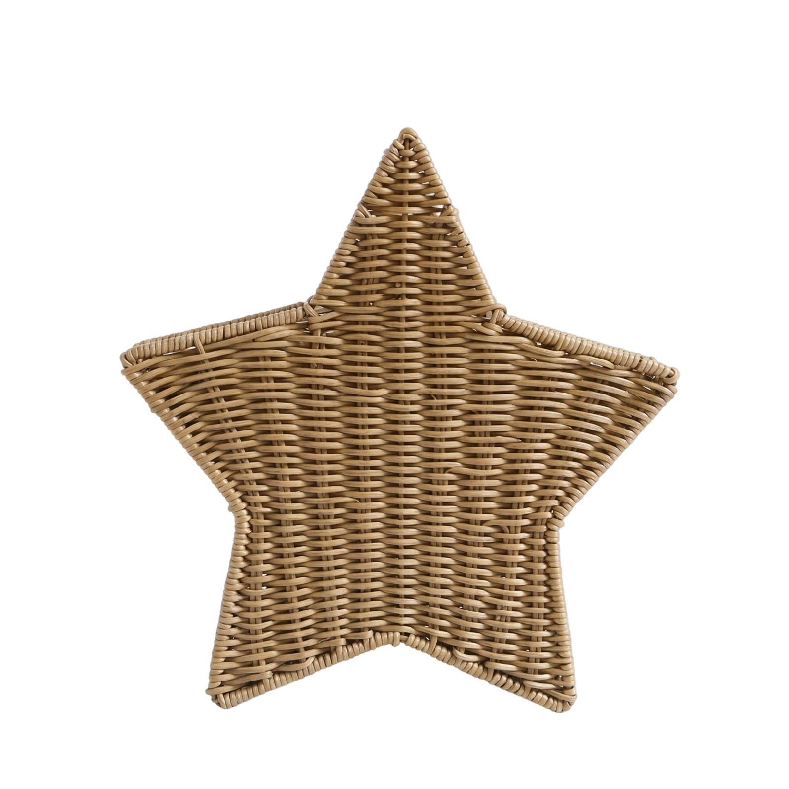 Handwoven Star Shaped Wicker Basket Decorative Storage Organizer for Home Office or Garden Use Natural Material Design One Size
Handwoven Star Shaped Wicker Basket Decorative Storage Organizer for Home Office or Garden Use Natural Material Design One Size