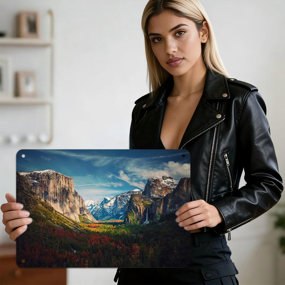 HD Metal Tin Sign Majestic El Capitan Rock Formation with Sunlit Pine Forest and Golden Meadow Breathtaking Yosemite National Pa 20x30cm(7.8x11.8inch)
HD Metal Tin Sign Majestic El Capitan Rock Formation with Sunlit Pine Forest and Golden Meadow Breathtaking Yosemite National Pa 20x30cm(7.8x11.8inch)