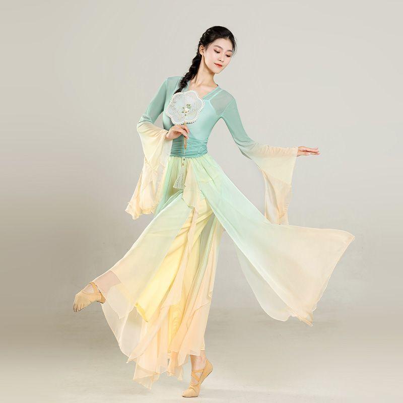Классический танцевальный костюм, элегантный и сказочный марлевый тренировочный костюм, женское платье для китайского танца M зелёный
Классический танцевальный костюм, элегантный и сказочный марлевый тренировочный костюм, женское платье для китайского танца M зелёный