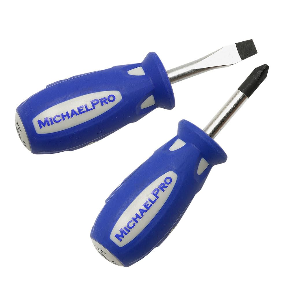 Набор отверток MichaelPro Stubby из 2 шт. эргономичной рукоятки из двух материалов MP002040 1/4 1/2 со шлицем, #2 1/2 Phillips, |
Набор отверток MichaelPro Stubby из 2 шт. эргономичной рукоятки из двух материалов MP002040 1/4 1/2 со шлицем, #2 1/2 Phillips, |
