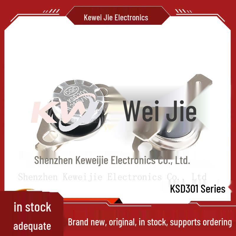 KSD301 Temperature Control Switch 40-160°C, 250V/10A, Normally Closed/Open ._.._._._ Normally Open / 120 degrees
KSD301 Temperature Control Switch 40-160°C, 250V/10A, Normally Closed/Open ._.._._._ Normally Open / 120 degrees