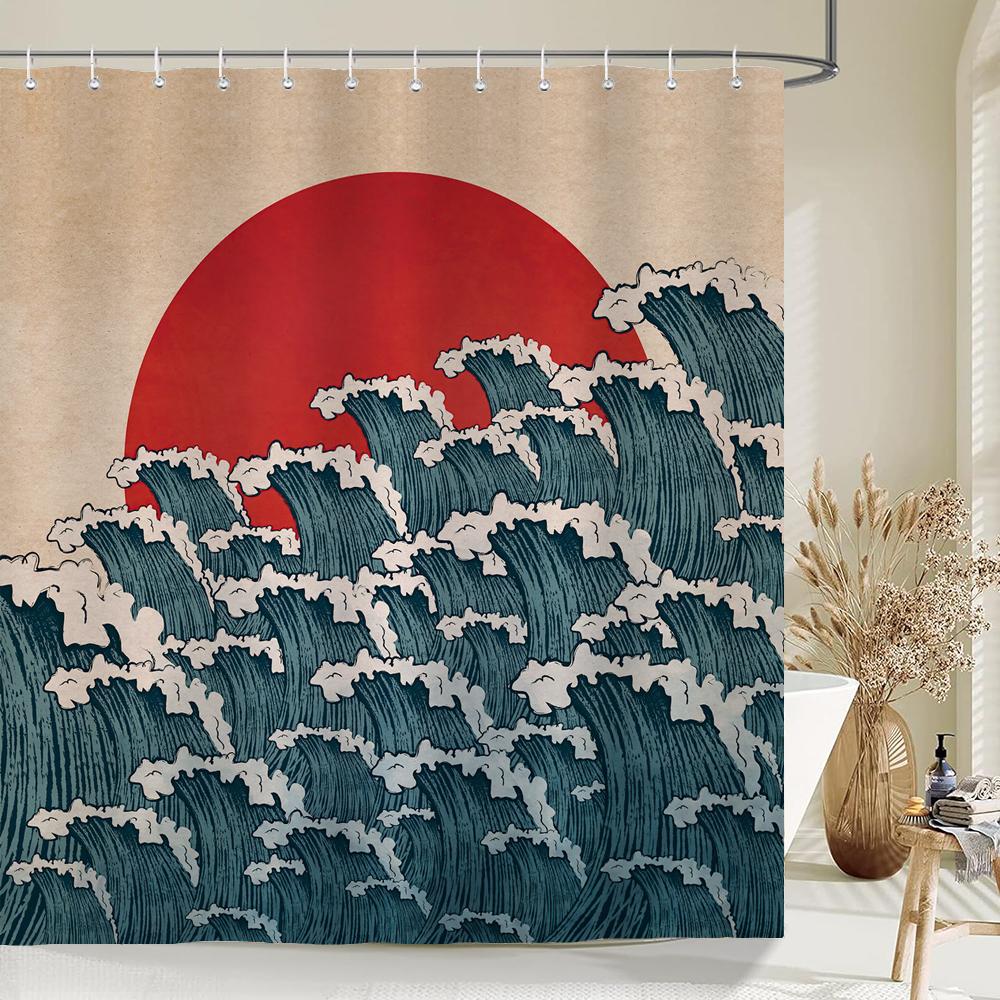 Waterproof Polyester Fabric Japanese Flower Scenery Shower Curtain Flower Printed Bathroom Curtains For Home Decoration Curtain W60H190(CM)-1 Pcs
Waterproof Polyester Fabric Japanese Flower Scenery Shower Curtain Flower Printed Bathroom Curtains For Home Decoration Curtain W60H190(CM)-1 Pcs