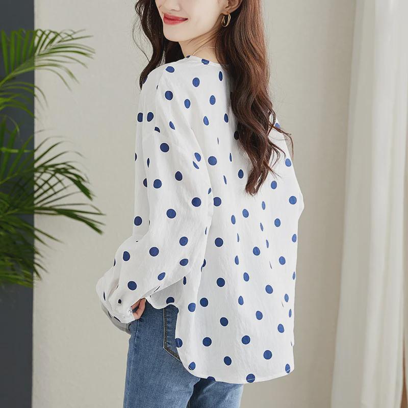 Polka Dot Women s Long Sleeve Round Neck Shirt - 2025 Spring Collection, Ingenious Design XXL
Polka Dot Women s Long Sleeve Round Neck Shirt - 2025 Spring Collection, Ingenious Design XXL