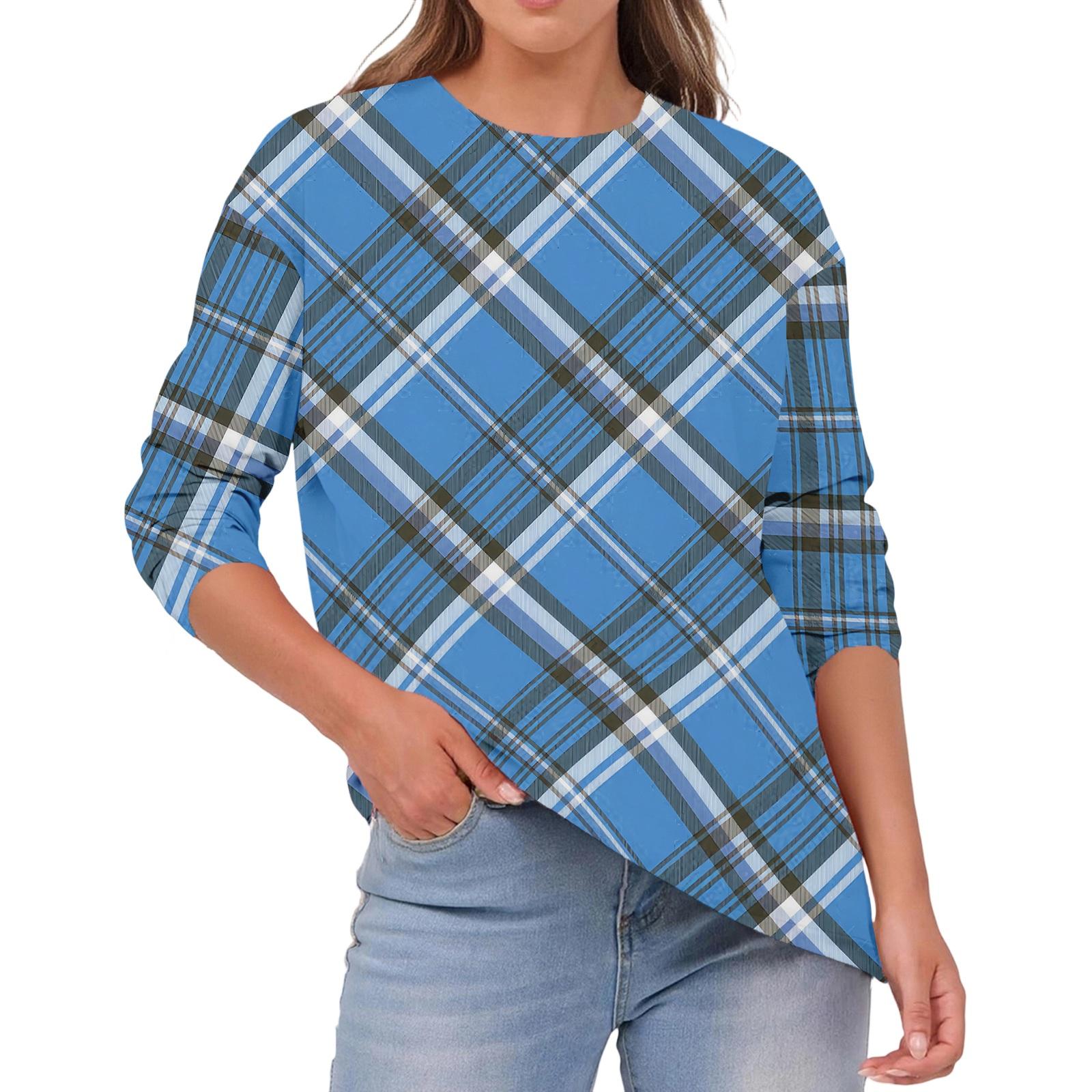 Women s Fashionable Casual Round Neck Solid Color Long-sleeve Top XL небо синє кольору
Women s Fashionable Casual Round Neck Solid Color Long-sleeve Top XL небо синє кольору