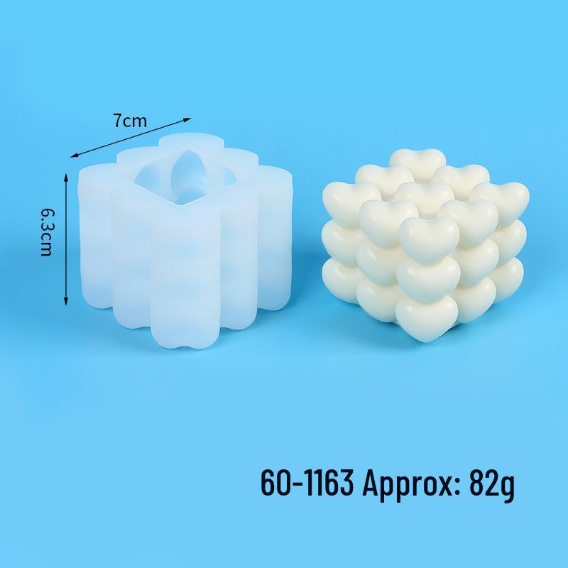 DIY Wave Heart Cube Resin Mold Candle Gift
DIY Wave Heart Cube Resin Mold Candle Gift