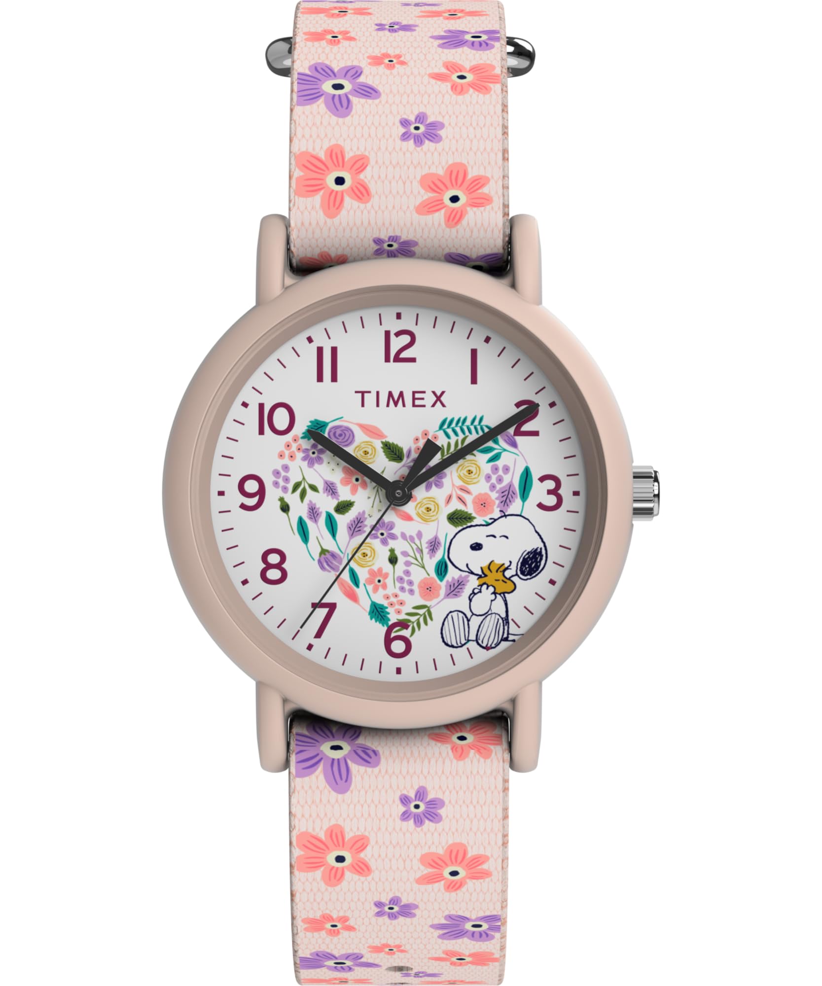 Часы Timex Uni Peanut Floral 34 мм - розовый ремешок, белый циферблат, розовый корпус, розовый/белый/розовый. , Стильно.
Часы Timex Uni Peanut Floral 34 мм - розовый ремешок, белый циферблат, розовый корпус, розовый/белый/розовый. , Стильно.