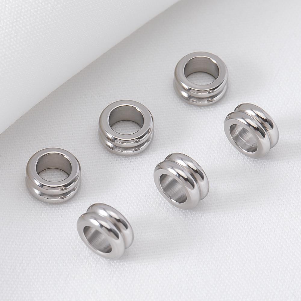 10pcs Stainless Steel Spacer Loose Bead Big Hole Beads Bamboo Drum Columnar Charm Pendant Bracelet Necklace DIY Jewelry Making 10pcs
10pcs Stainless Steel Spacer Loose Bead Big Hole Beads Bamboo Drum Columnar Charm Pendant Bracelet Necklace DIY Jewelry Making 10pcs
