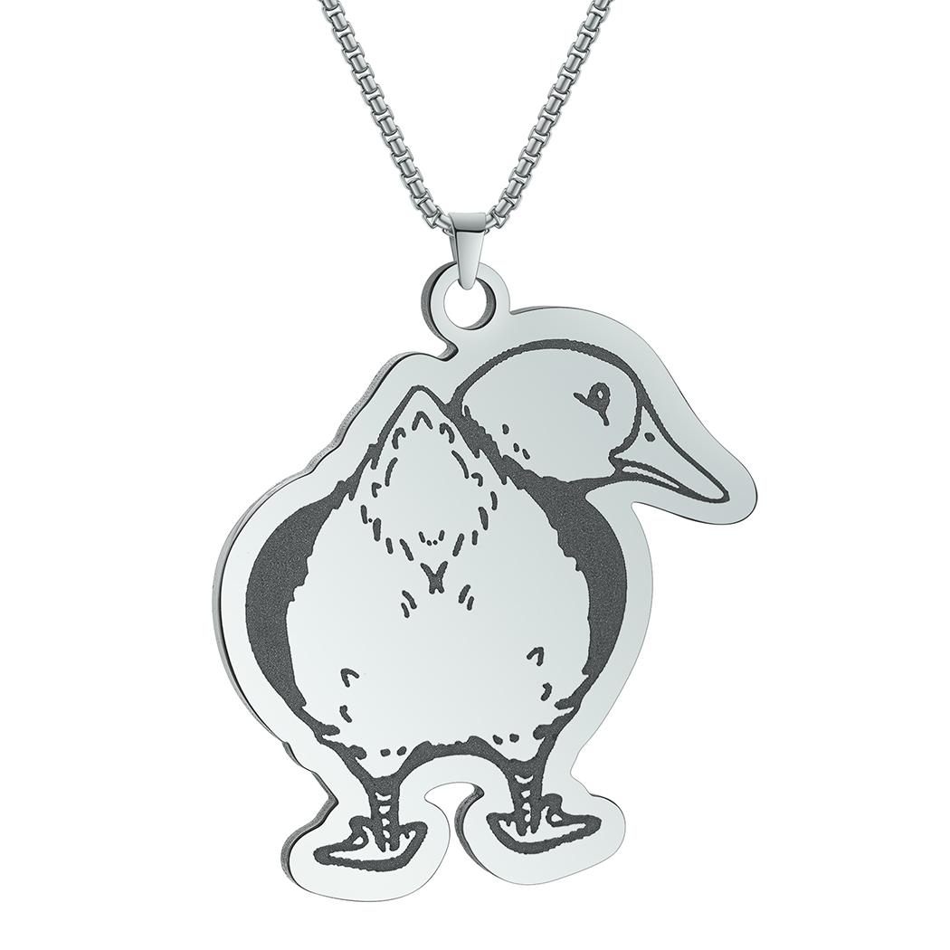 Kinitial Stainless Steel Necklaces Fluffy Duck Butt Looking Behind Animal Pendants Chains Choker Necklace For Women Jewelry
Kinitial Stainless Steel Necklaces Fluffy Duck Butt Looking Behind Animal Pendants Chains Choker Necklace For Women Jewelry