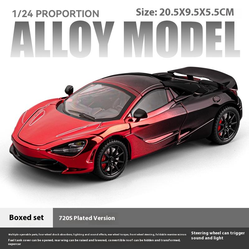1/24 Лита модель McLaren 720S Покриття Версія Спортивний Автомобіль Модель Звук та Світло Відтягується Дитячі Іграшки Колекція Подарунок для Хлопчиків червоний
1/24 Лита модель McLaren 720S Покриття Версія Спортивний Автомобіль Модель Звук та Світло Відтягується Дитячі Іграшки Колекція Подарунок для Хлопчиків червоний