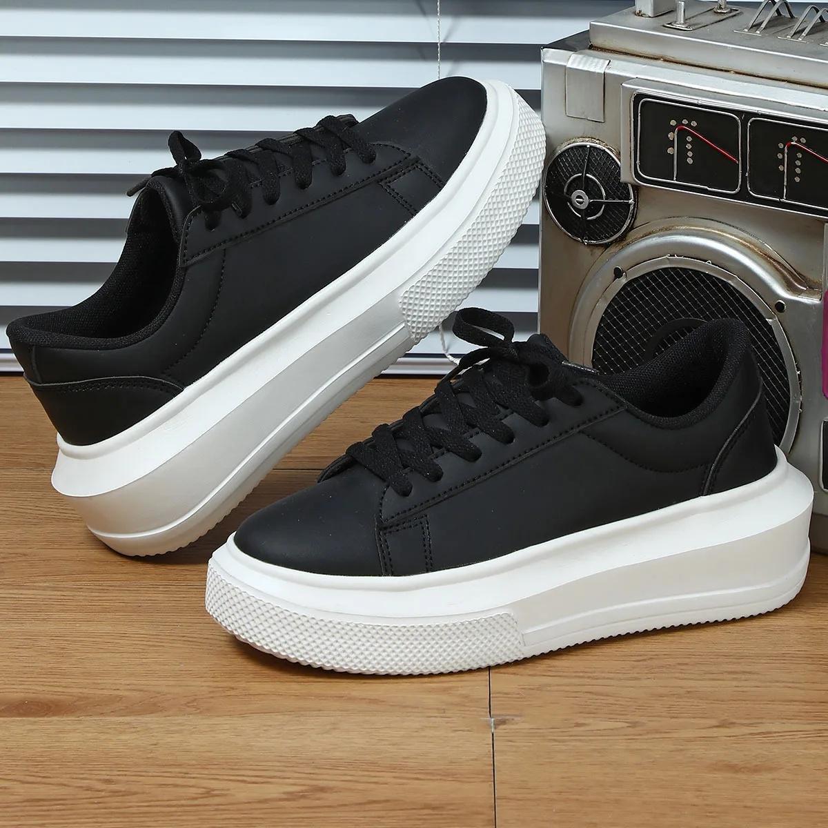 Trendy Korean Style Unisex Casual Shoes With Thick Sole Increased Height Shock Absorption Breathable Comfortable Outdoor Shoes 36 чёрный
Trendy Korean Style Unisex Casual Shoes With Thick Sole Increased Height Shock Absorption Breathable Comfortable Outdoor Shoes 36 чёрный