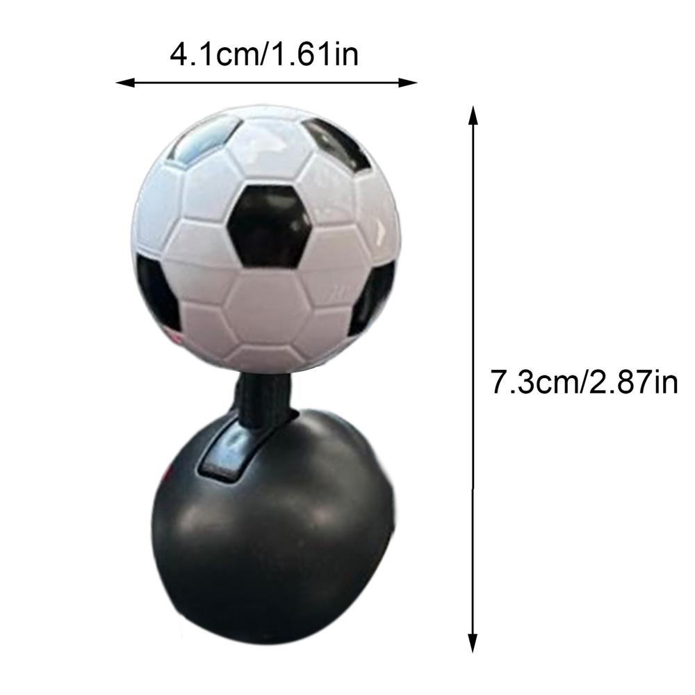 Забавная кнопка запуска в форме футбольного мяча, клейкая однокнопочная кнопка запуска, стильная кнопка запуска автомобиля, рокер, украшения для автомобиля, аксессуары чёрный