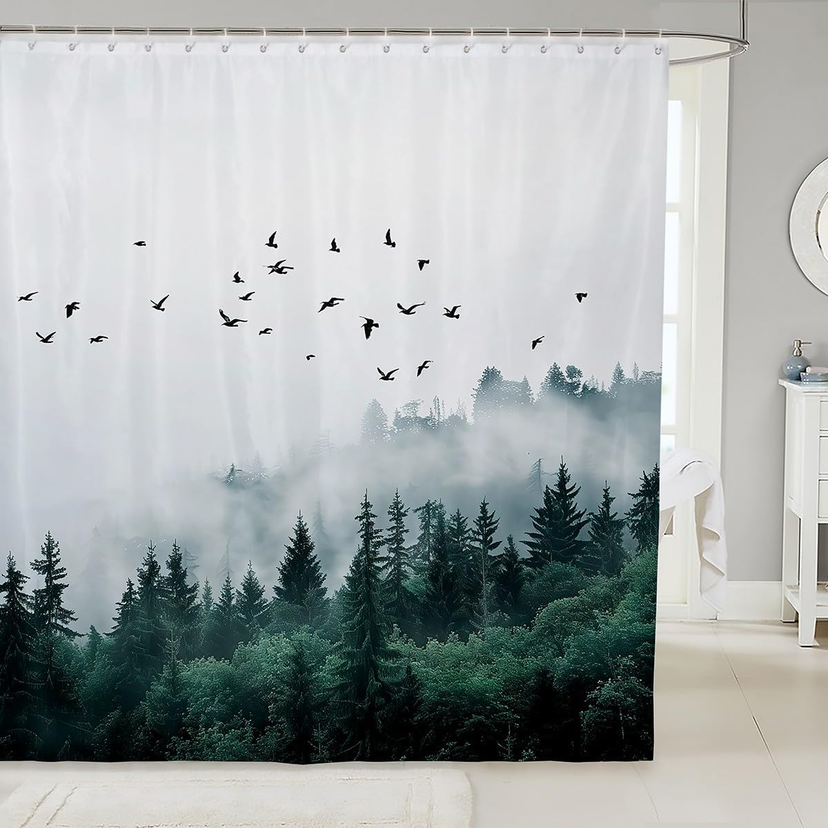 Bathroom Wave Shower Curtain Set With Hooks,Sea Ocean Waves Bath Curtain Hand Drawn Style Japanese Illustration Great Wave W60H190(CM)-1 Pcs
Bathroom Wave Shower Curtain Set With Hooks,Sea Ocean Waves Bath Curtain Hand Drawn Style Japanese Illustration Great Wave W60H190(CM)-1 Pcs