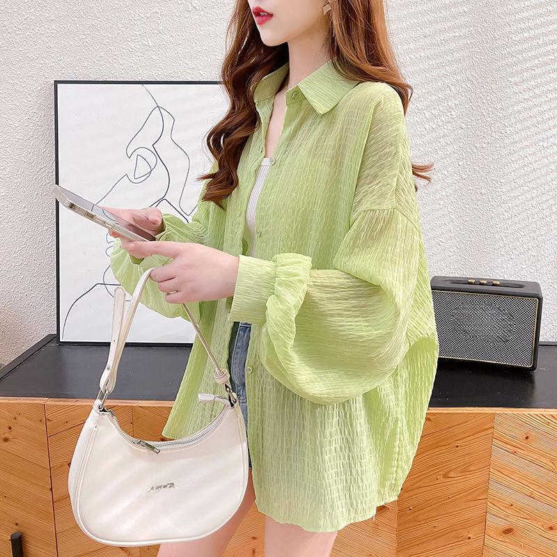 Breathable Thin Ice Silk Sun Protection Clothing for Women s Summer Shirts Loose Sun Protection Clothing Jacket XL зелений
Breathable Thin Ice Silk Sun Protection Clothing for Women s Summer Shirts Loose Sun Protection Clothing Jacket XL зелений