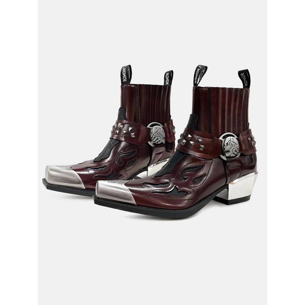 Коров яча шкіра Іспанський Трендовий Челсі Чоловічі та Жіночі Скелет Панк Полум яний Візерунок Лицарські Короткі Чоботи 42
Коров яча шкіра Іспанський Трендовий Челсі Чоловічі та Жіночі Скелет Панк Полум яний Візерунок Лицарські Короткі Чоботи 42