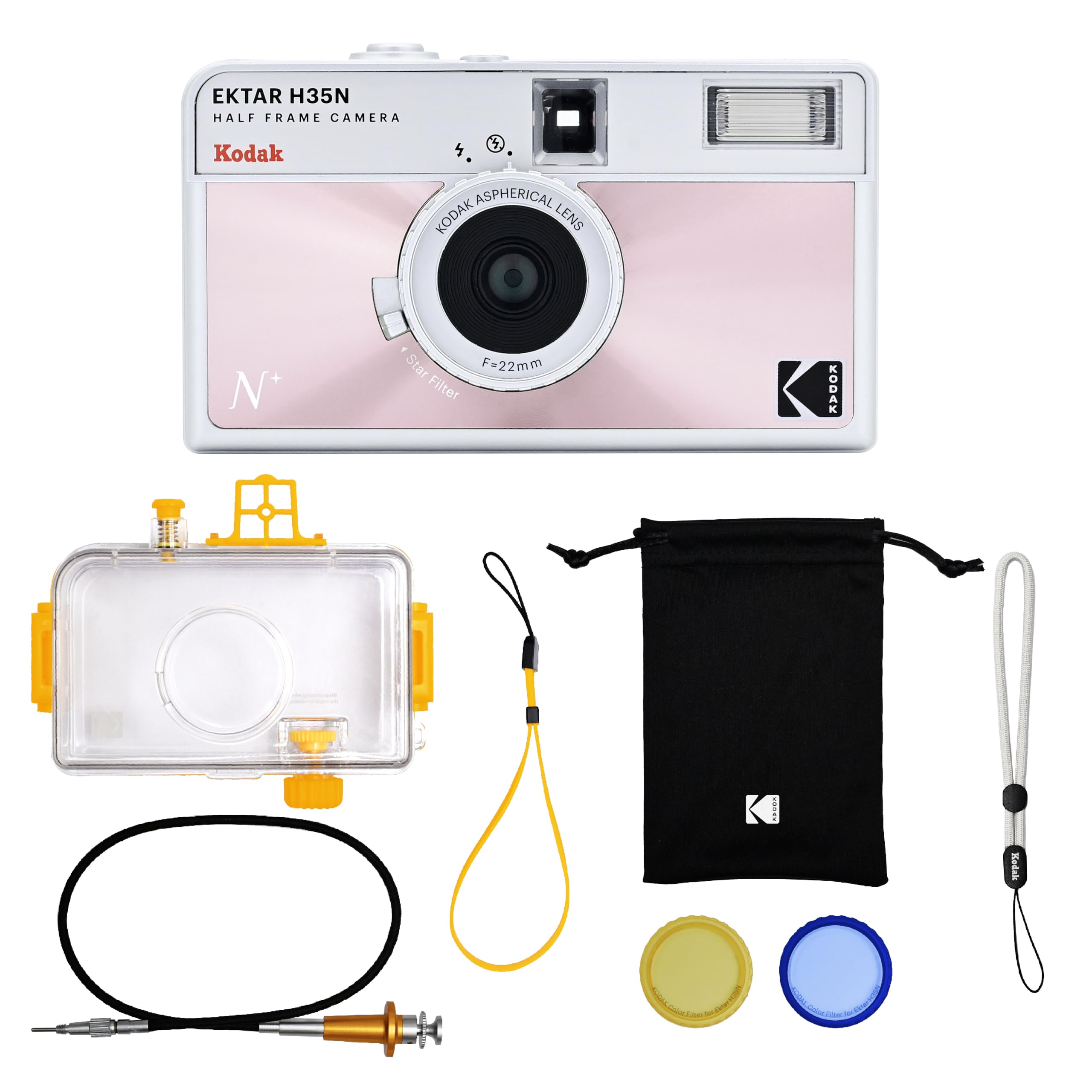 KODAK EKTAR H35N Film Focus Bulb Star Coated Improved Lens Glazed Half-Frame Camera, 35mm, Reusable, Free, Function, Built-in Filter, (Premium Kit,
KODAK EKTAR H35N Film Focus Bulb Star Coated Improved Lens Glazed Half-Frame Camera, 35mm, Reusable, Free, Function, Built-in Filter, (Premium Kit,