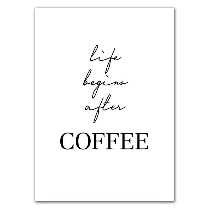 Кава Настінне мистецтво Картина на полотні Чорно-біла цитата Художній плакат і друк Кафе Мистецтво Кухня Настінне зображення Home Decor HD2981 21x30cm no frame
Кава Настінне мистецтво Картина на полотні Чорно-біла цитата Художній плакат і друк Кафе Мистецтво Кухня Настінне зображення Home Decor HD2981 21x30cm no frame