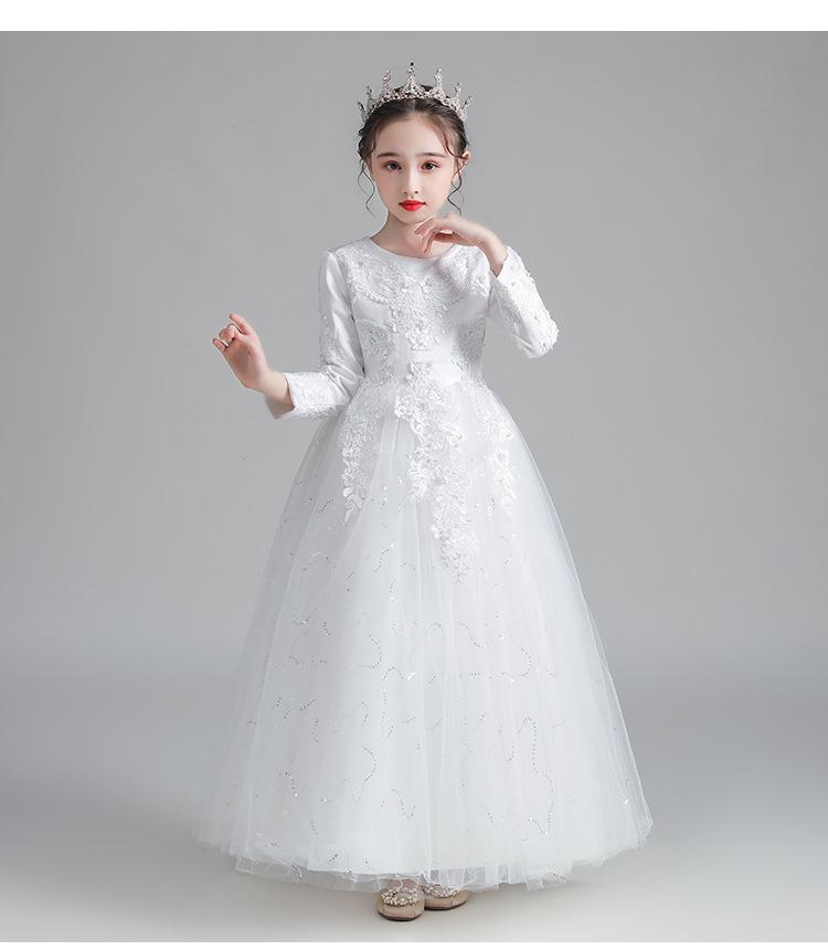 Дівчаче пишне довге плаття принцеси з тюлю: 2023 Осінньо-зимовий костюм для дівчинки-квітоноски на весілля та для виступу. 140
Дівчаче пишне довге плаття принцеси з тюлю: 2023 Осінньо-зимовий костюм для дівчинки-квітоноски на весілля та для виступу. 140