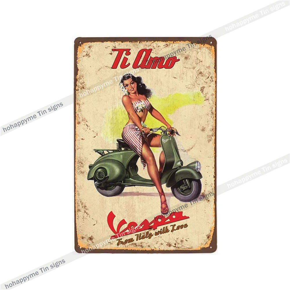 Vespa Motorcycle Metal Sign Plaque Decoration Vintage Wall Art Poster Pub Bar Club Retro Plate Home Decor Tin Painting 20x30cm 20x30cm(7.8x11.8inch)
Vespa Motorcycle Metal Sign Plaque Decoration Vintage Wall Art Poster Pub Bar Club Retro Plate Home Decor Tin Painting 20x30cm 20x30cm(7.8x11.8inch)