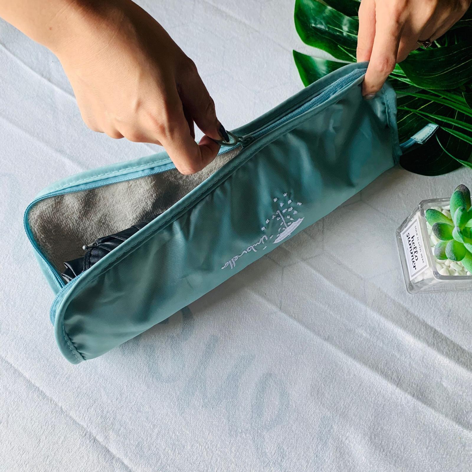 Waterproof Portable Foldable Umbrella Storage Bag with Zipper Closure Lightweight Compact Travel Rain Umbrella Case one size синій
Waterproof Portable Foldable Umbrella Storage Bag with Zipper Closure Lightweight Compact Travel Rain Umbrella Case one size синій