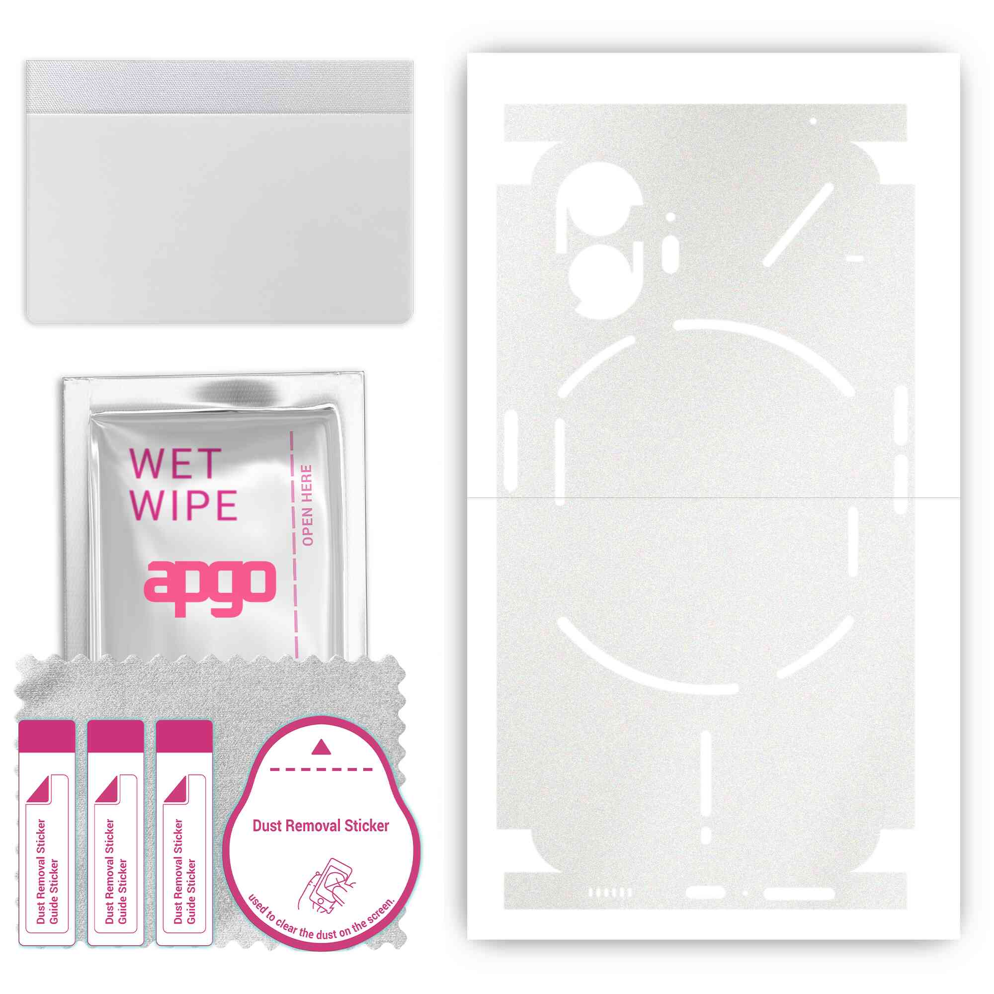 apgo Protective Skin Sticker for the back+sides compatible with Nothing Phone 2, Full Wrap Film, Foil, Vinyl - Pattern Matte Transparent
apgo Protective Skin Sticker for the back+sides compatible with Nothing Phone 2, Full Wrap Film, Foil, Vinyl - Pattern Matte Transparent