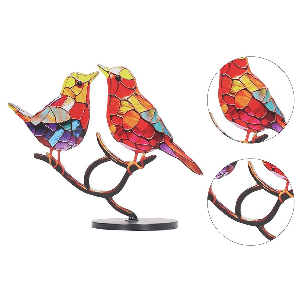 Colorful Bird Metal Desktop Ornament Home Office Flat Decorative Ornament,2-Bird Type A
Colorful Bird Metal Desktop Ornament Home Office Flat Decorative Ornament,2-Bird Type A
