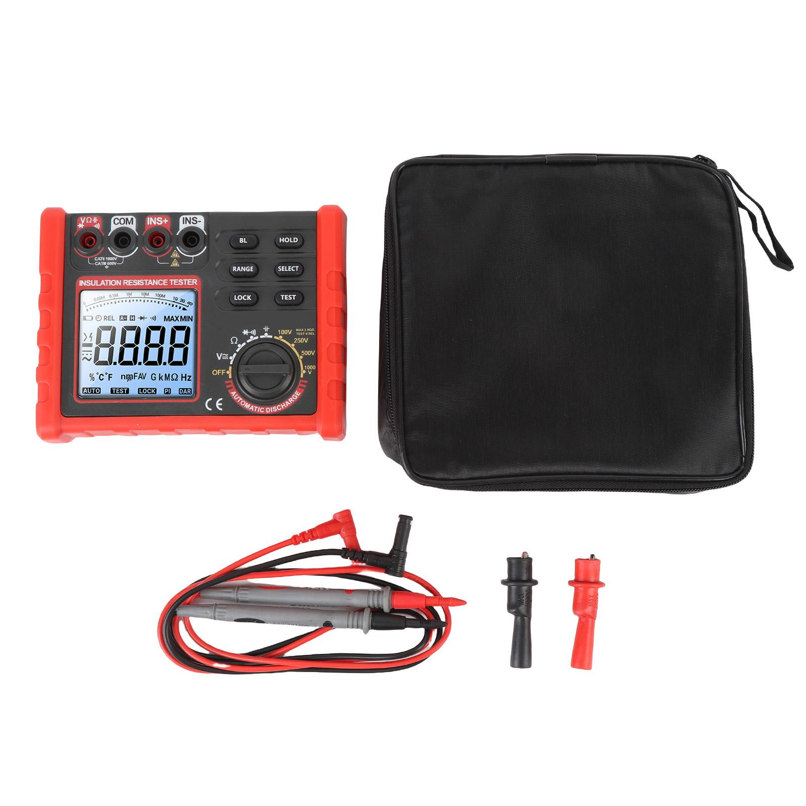Digital Ohm Meter Silicone Case Adjustable Bracket Auto Off Digital Resistor Tester for Transformer
Digital Ohm Meter Silicone Case Adjustable Bracket Auto Off Digital Resistor Tester for Transformer