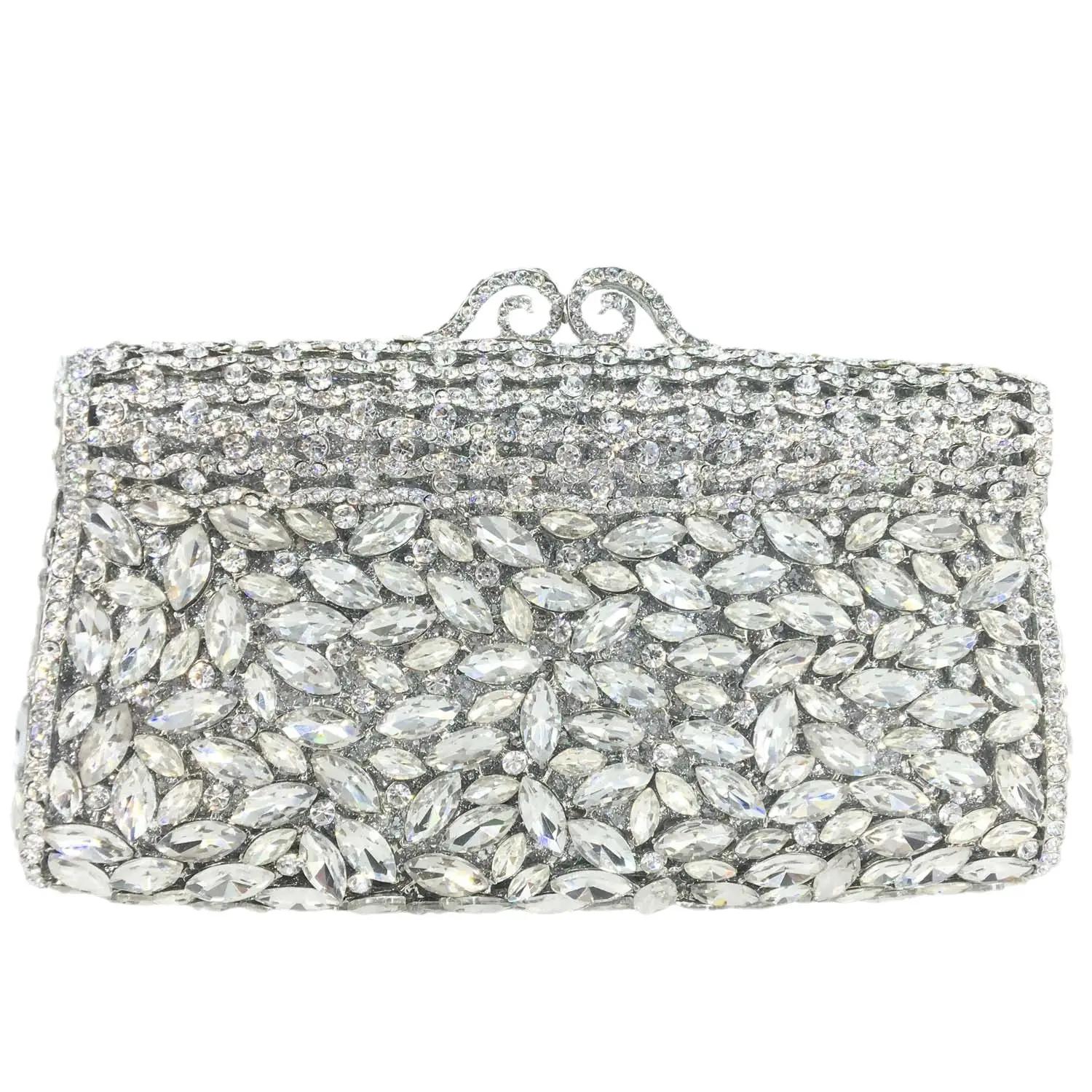 Boutique De FGG Women Gold Evening Bags and Clutches Wedding Rhinestone Handbags Bridal Party Minaudiere Box Clutch Purses Bag Mini Clutch
Boutique De FGG Women Gold Evening Bags and Clutches Wedding Rhinestone Handbags Bridal Party Minaudiere Box Clutch Purses Bag Mini Clutch