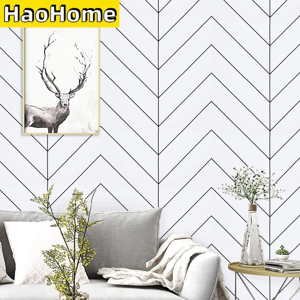 HaoHome Белые и черные геометрические контактные обои Черные полосы Самоклеящиеся обои Современные съемные Самоклеящиеся обои 1mx45cm
HaoHome Белые и черные геометрические контактные обои Черные полосы Самоклеящиеся обои Современные съемные Самоклеящиеся обои 1mx45cm