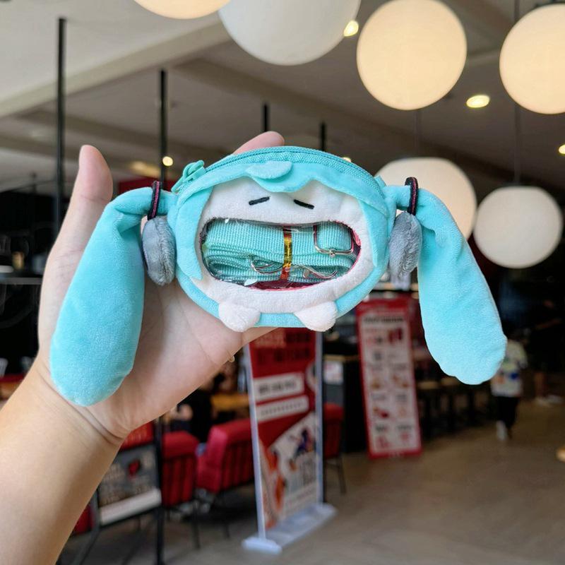 Cartoon Hatsune Miku Coin Purse Keychain - Cute Plush Earphone Bag Doll Pendant 13*9 cm
Cartoon Hatsune Miku Coin Purse Keychain - Cute Plush Earphone Bag Doll Pendant 13*9 cm