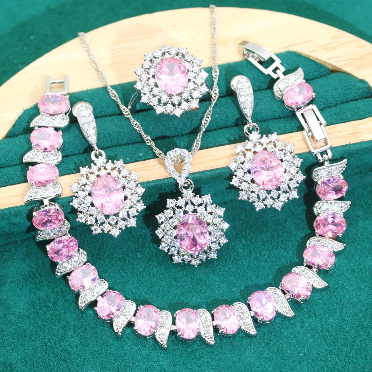 Ювелирные изделия из Европы и США AAA Цирконий Браслет Ожерелье Серьги Комплект Ювелирных Изделий 10 yards
Ювелирные изделия из Европы и США AAA Цирконий Браслет Ожерелье Серьги Комплект Ювелирных Изделий 10 yards