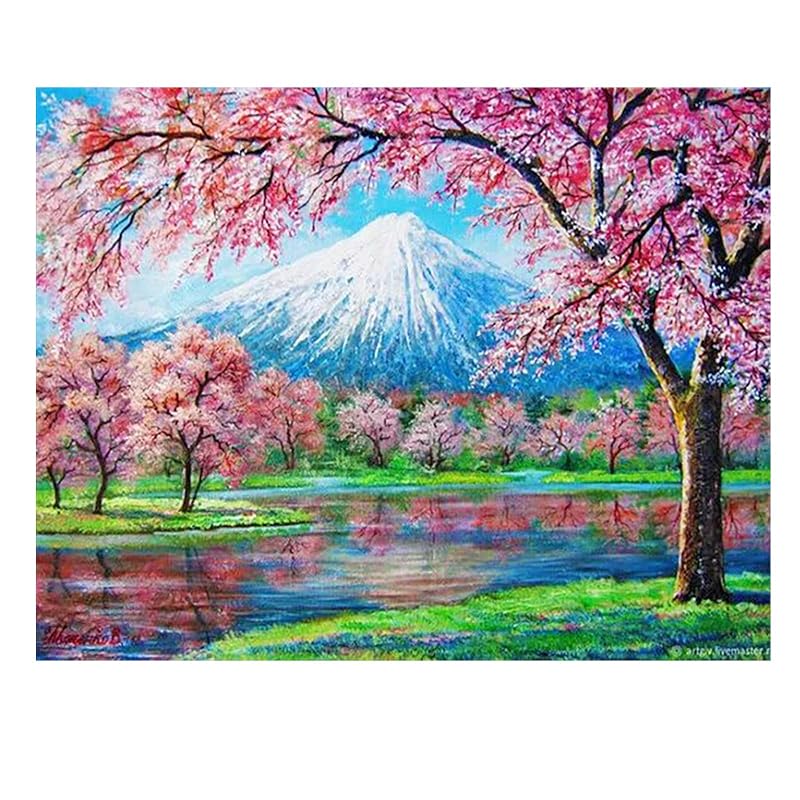 JISHSHAY diamond art kit 50x40cm Diamond art Mt.Fuji cherry blossoms Popularity bead art beginner handicraft kit 5D flower painting kit handmade kit
JISHSHAY diamond art kit 50x40cm Diamond art Mt.Fuji cherry blossoms Popularity bead art beginner handicraft kit 5D flower painting kit handmade kit