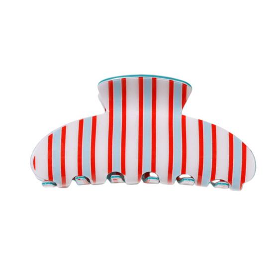 Hair Claw Colorful Striped Design Back Head Hair Clip Anti-slip Teeth Strong Grip Shower Hair Clamp Versatile Use Hair Accessory F
Hair Claw Colorful Striped Design Back Head Hair Clip Anti-slip Teeth Strong Grip Shower Hair Clamp Versatile Use Hair Accessory F