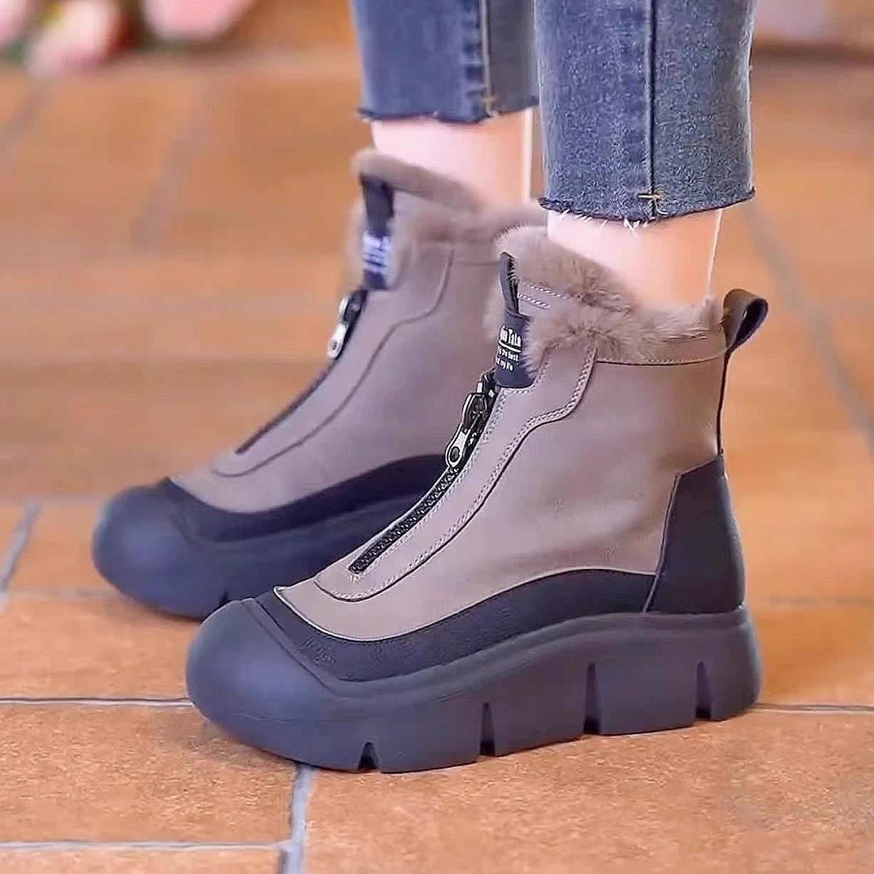 Snow boots women s autumn and winter 2025 velvet warm Northeast large cotton shoes waterproof and non-slip thick-soled high-top Martin boots 40
Snow boots women s autumn and winter 2025 velvet warm Northeast large cotton shoes waterproof and non-slip thick-soled high-top Martin boots 40