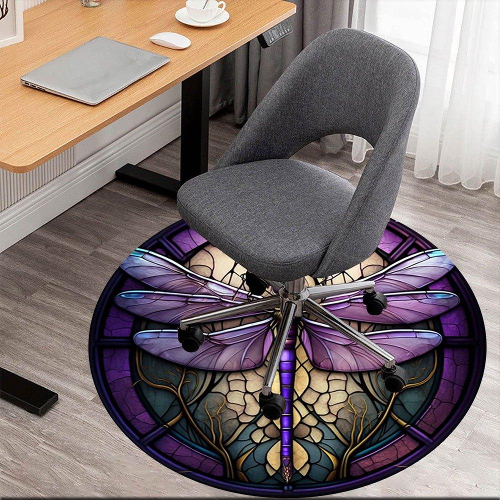 Stunning Stained Glass Dragonfly ArtworkRound Non-Slip chair mat chair carpet for office Rugs for Office Decor Gift For Valentine s Day Mother s Day H 80cm by 80cm
Stunning Stained Glass Dragonfly ArtworkRound Non-Slip chair mat chair carpet for office Rugs for Office Decor Gift For Valentine s Day Mother s Day H 80cm by 80cm