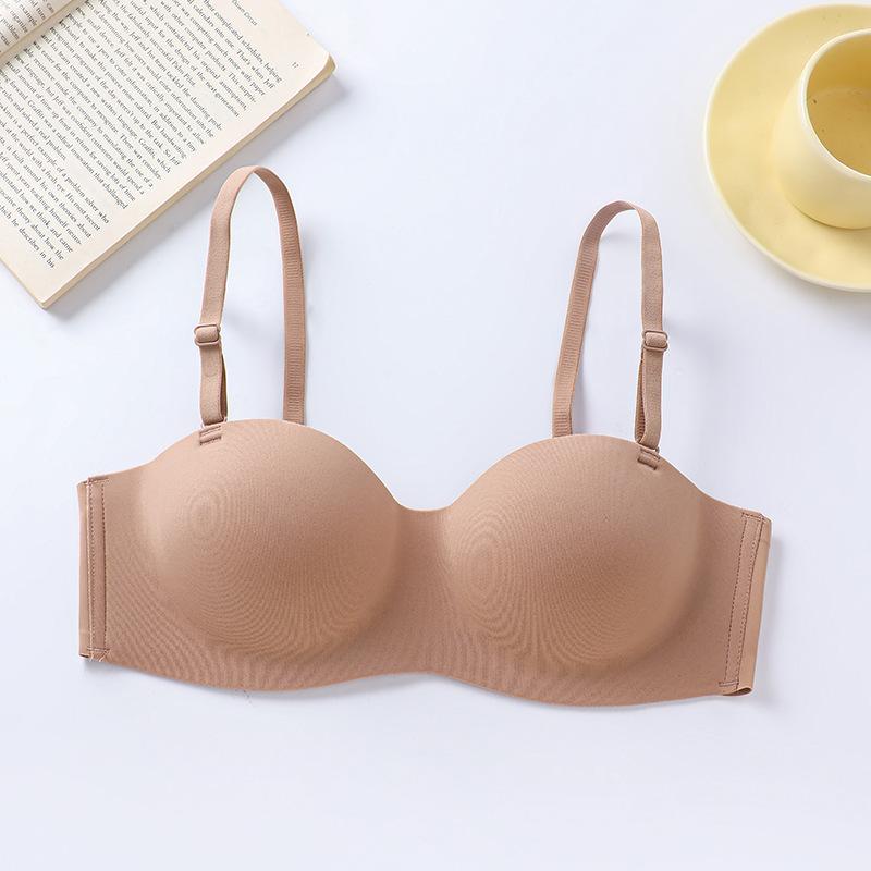 Simple smooth small breasts gather without steel ring bra medium thick cup comfortable upper support seamless bra XXL/90 кавовий
Simple smooth small breasts gather without steel ring bra medium thick cup comfortable upper support seamless bra XXL/90 кавовий