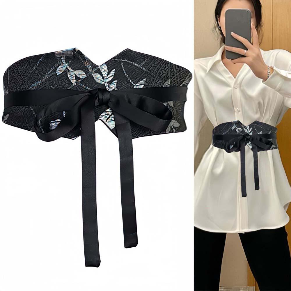 Adjustable Chinese Wide Belt Cloth Retro Jacquard Waistband Ethnic Style Women s Belt Women срібний
Adjustable Chinese Wide Belt Cloth Retro Jacquard Waistband Ethnic Style Women s Belt Women срібний
