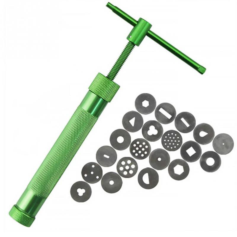 1 Set Rotary Mud Squeezer Pottery Art Making Clay Polymer Lace Shaped Mud Press Cake Sculpture Squeezing Doll Hair Styling Tool зелений
1 Set Rotary Mud Squeezer Pottery Art Making Clay Polymer Lace Shaped Mud Press Cake Sculpture Squeezing Doll Hair Styling Tool зелений