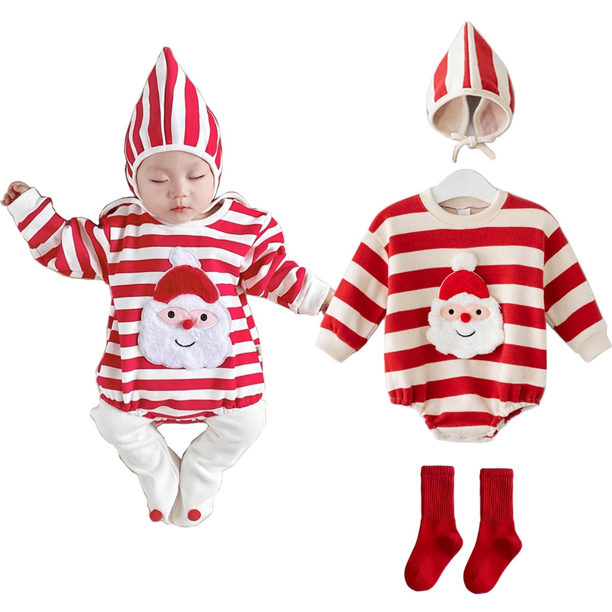 Детский ромпер для косплея Санты Кигуруми Рождественский костюм Толстовка с капюшоном Комбинезон Костюм Санты Санта Клаус Памятное фото Подарок День рождения Малыш
Детский ромпер для косплея Санты Кигуруми Рождественский костюм Толстовка с капюшоном Комбинезон Костюм Санты Санта Клаус Памятное фото Подарок День рождения Малыш