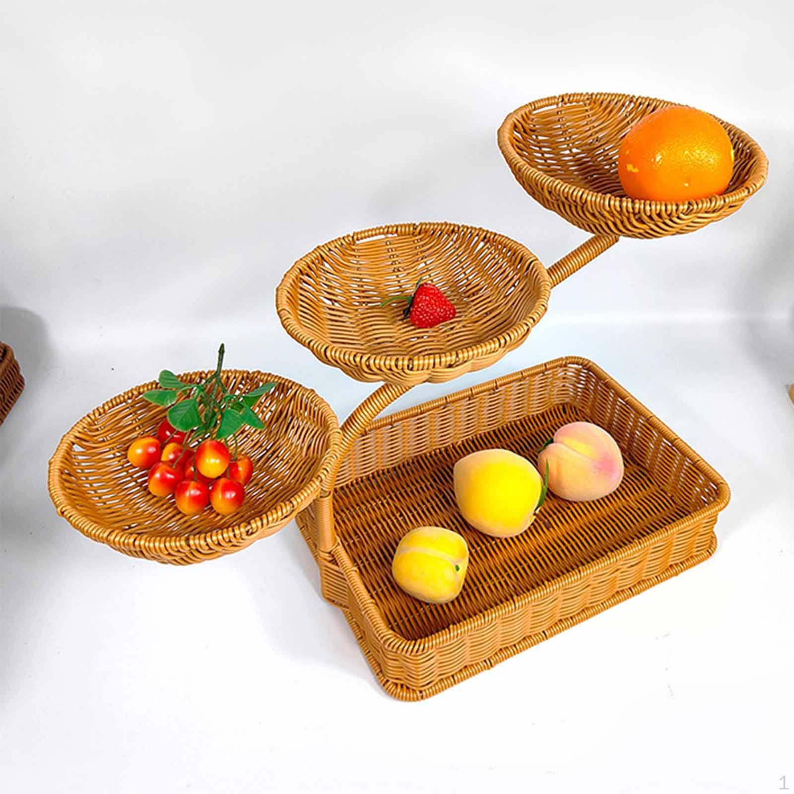 Imitation Rattan Woven Fruit Basket Storage Dried Egg Organizer
Imitation Rattan Woven Fruit Basket Storage Dried Egg Organizer