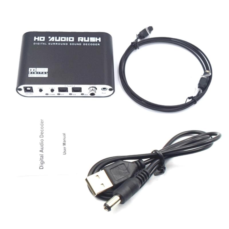 Digital to Analog Sound Decoding Device 5.1Channel Output Support TVs Player Gaming Devices Low Noise High Clear
Digital to Analog Sound Decoding Device 5.1Channel Output Support TVs Player Gaming Devices Low Noise High Clear
