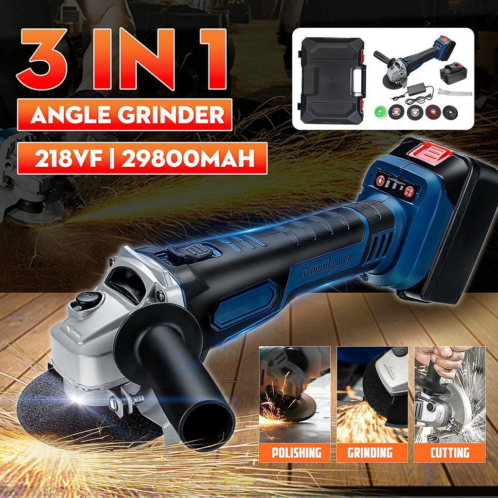 29800ma 218vf Cordless Brushless Electric Angle Grinder Polishing Grinding Cutting Machine 3 in 1 Power Cutting Tool 2 x Batteries
29800ma 218vf Cordless Brushless Electric Angle Grinder Polishing Grinding Cutting Machine 3 in 1 Power Cutting Tool 2 x Batteries