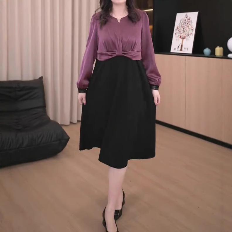 Spring French High-End Plus Size Casual Dress for Women 4XL for 180-200 catty фиолетовый
Spring French High-End Plus Size Casual Dress for Women 4XL for 180-200 catty фиолетовый
