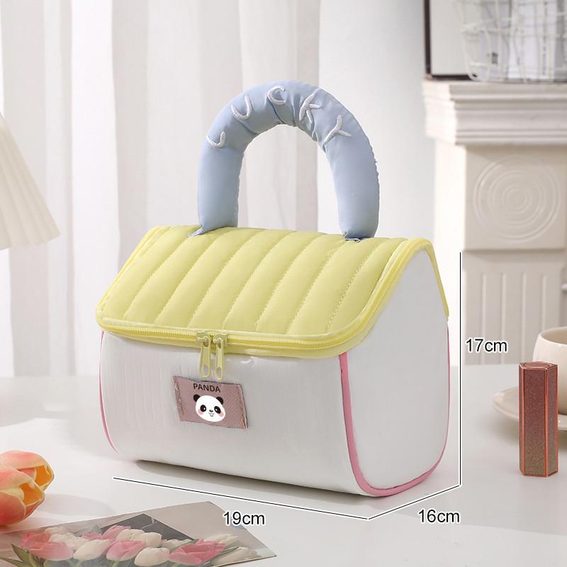 Velvet Travel Makeup Bag With Landscape Pattern And Chain Accents For Women
Velvet Travel Makeup Bag With Landscape Pattern And Chain Accents For Women