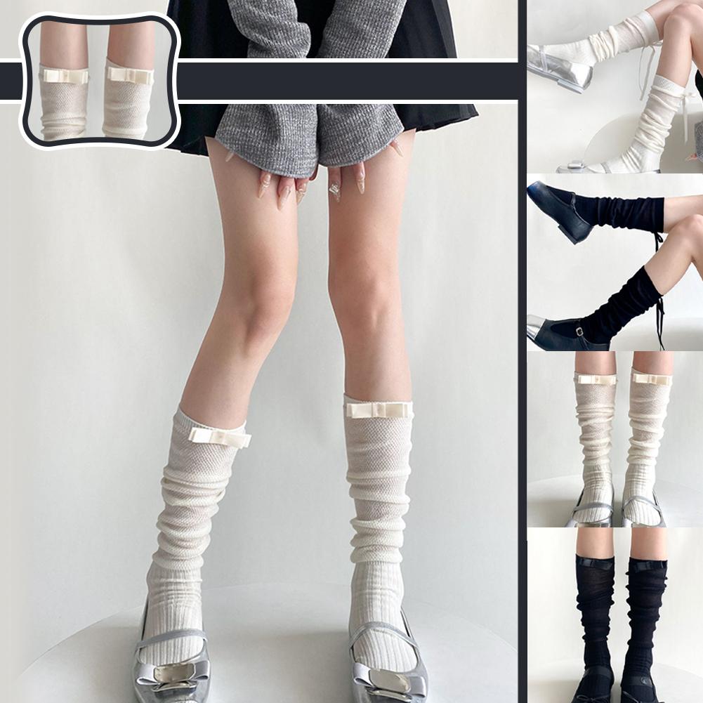 Spring And Summer Lolita Long Socks Women Bandage Ribbon Ballet Bow Girls Solid Socks Sweet Mid Z9I2
Spring And Summer Lolita Long Socks Women Bandage Ribbon Ballet Bow Girls Solid Socks Sweet Mid Z9I2