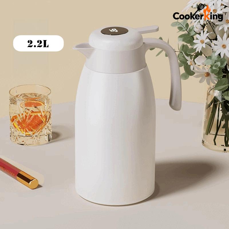 COOKER KING 2.2L Insulated Water Bottle Intelligent Temperature Display Stainless Steel Coffee Pot Thermos Kettle Travel Kettle 2.2L
COOKER KING 2.2L Insulated Water Bottle Intelligent Temperature Display Stainless Steel Coffee Pot Thermos Kettle Travel Kettle 2.2L