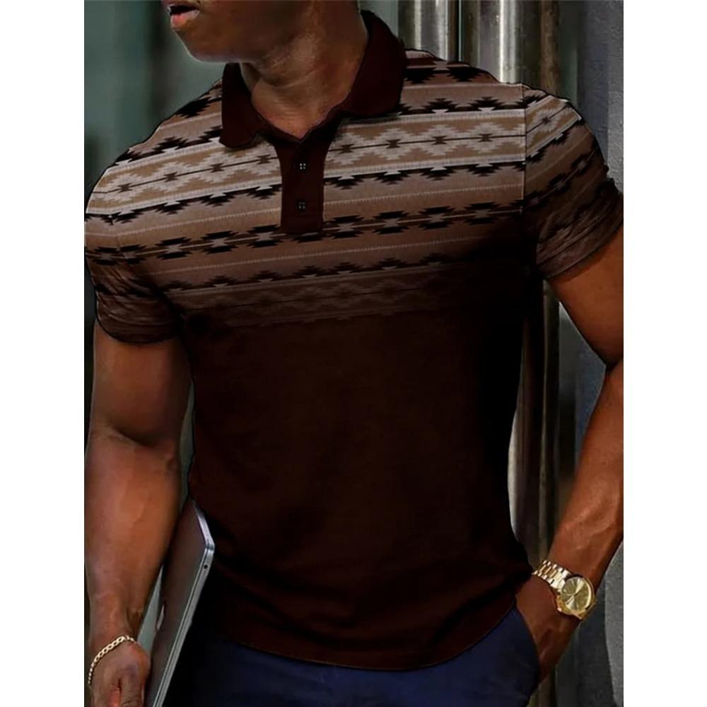 Vintage Ethnic Style Men s Digital Printing Pattern Short-sleeved Polo Shirt Fashionable Summer European and American Clothing 3XL кавовий
Vintage Ethnic Style Men s Digital Printing Pattern Short-sleeved Polo Shirt Fashionable Summer European and American Clothing 3XL кавовий